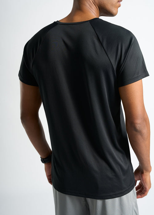 Camiseta Raglan Masculina – preto