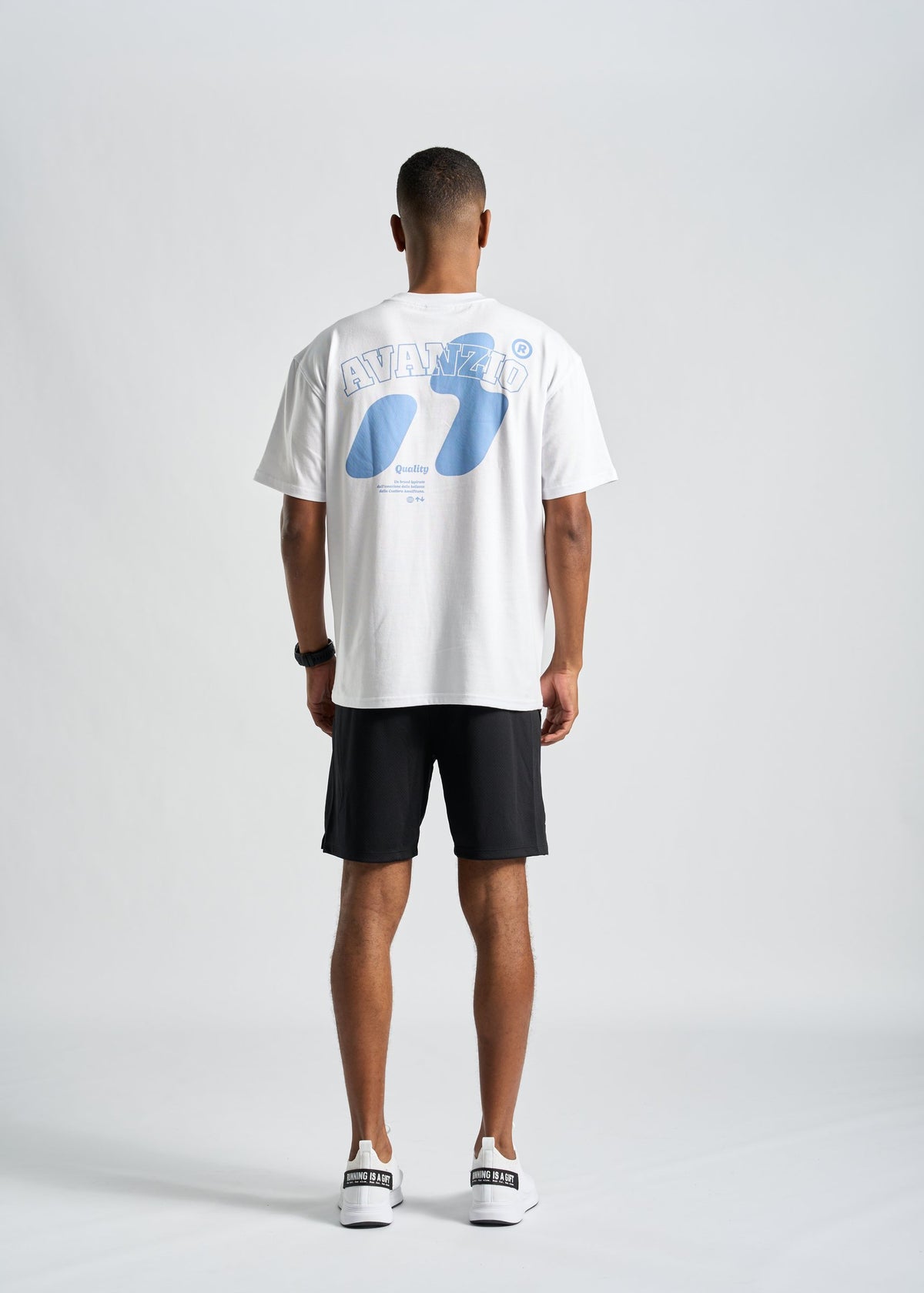 Camiseta Oversized Street Masculina – branco