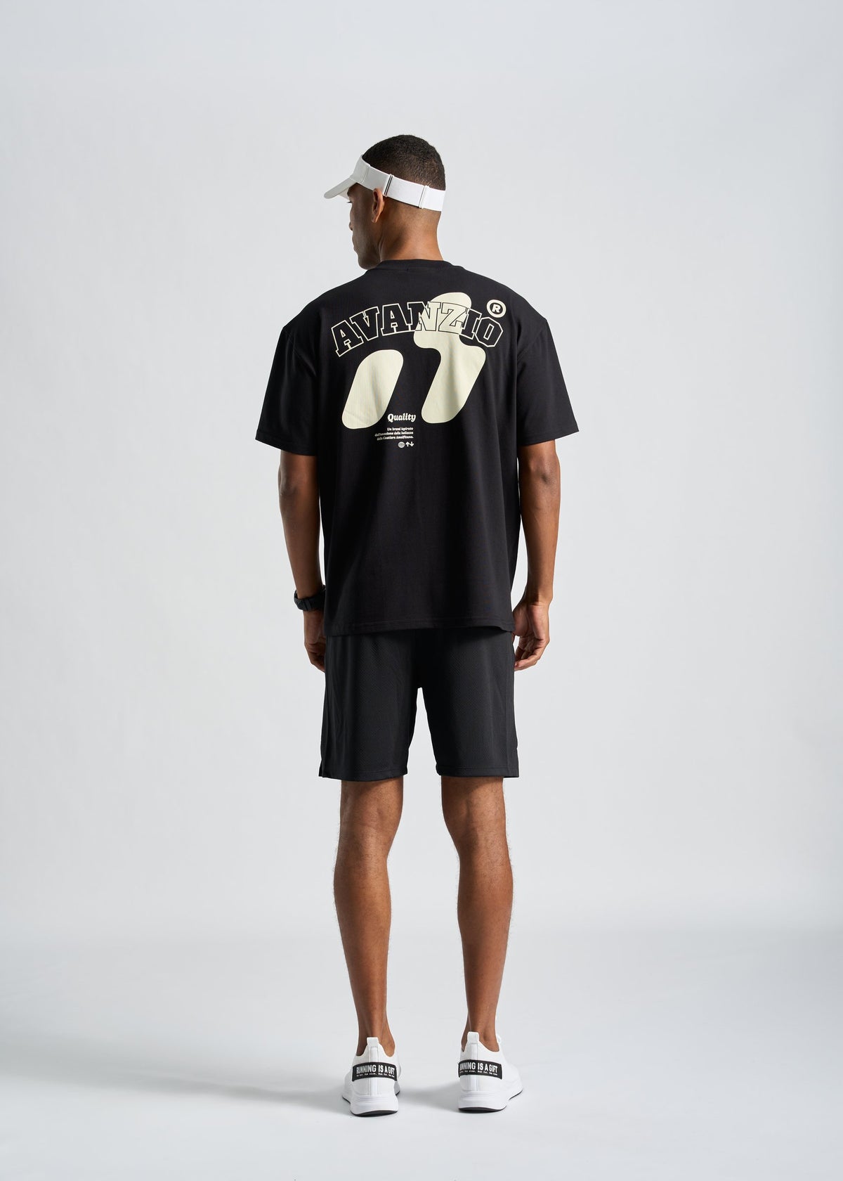 Camiseta Oversized Street Masculina – preto