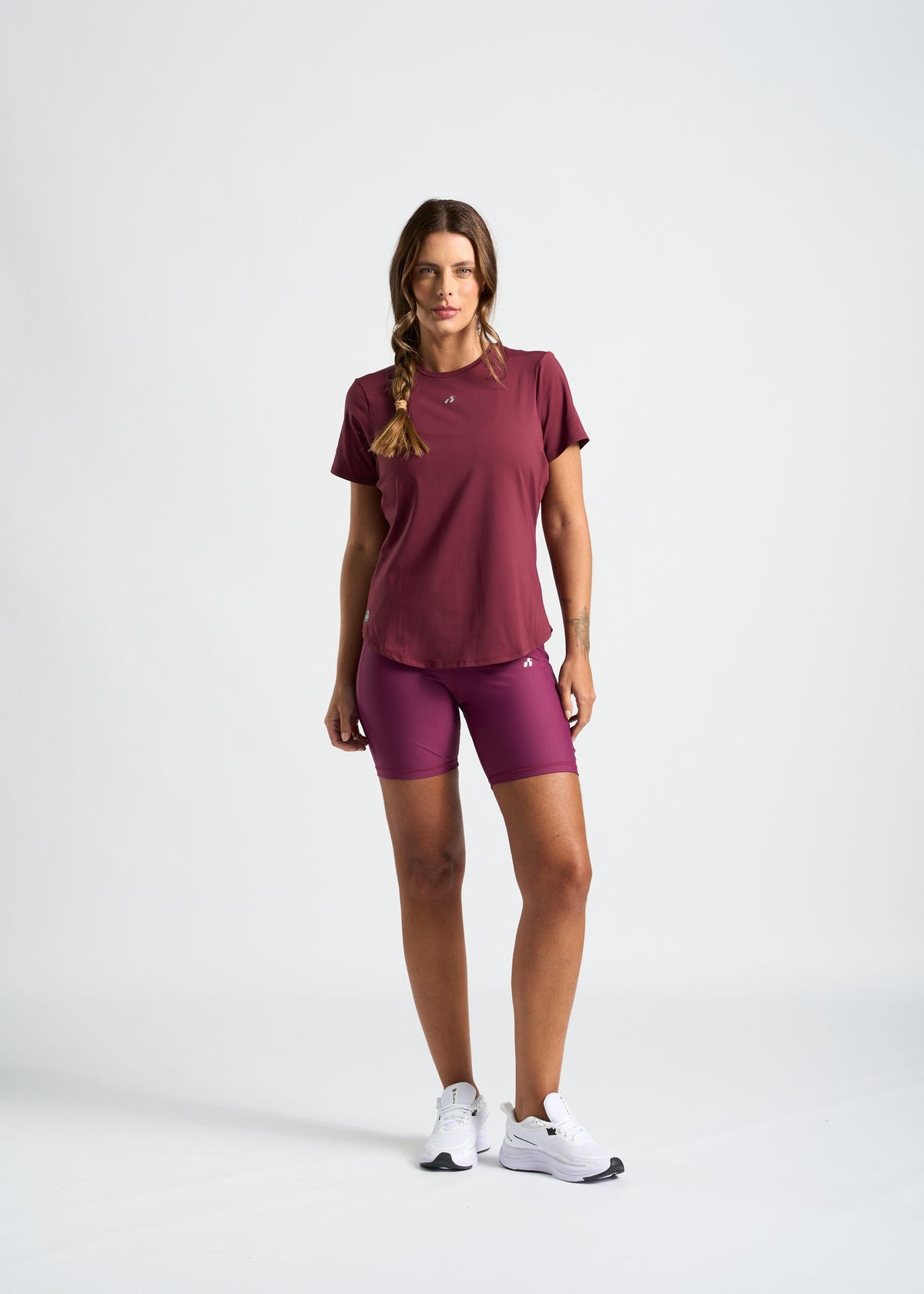 Camiseta Proteção UV Feminina – bordô