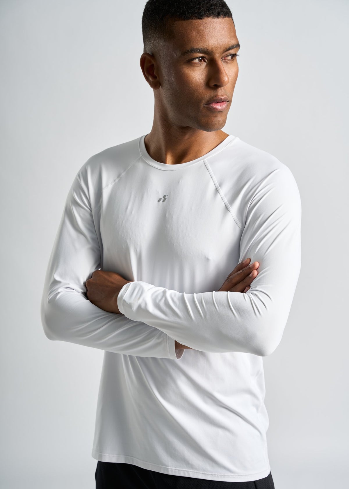Camiseta Manga Longa Scudo UV Masculina – branco