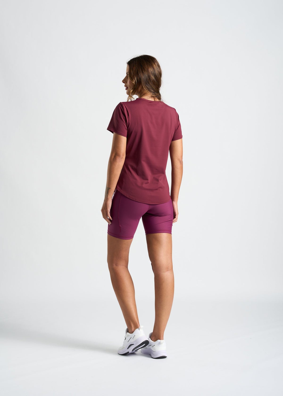 Camiseta Proteção UV Feminina – bordô