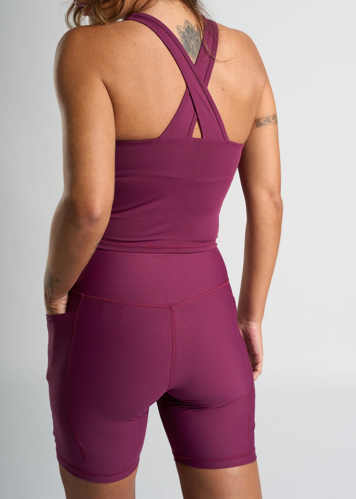Regata Cropped Vela Feminina – bordô