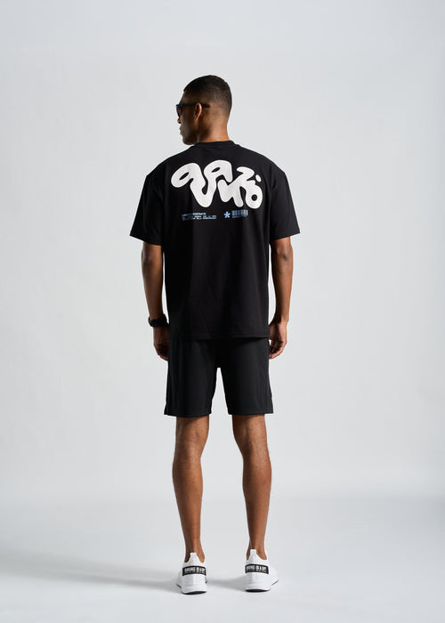 Camiseta Oversized Street Masculina – preto