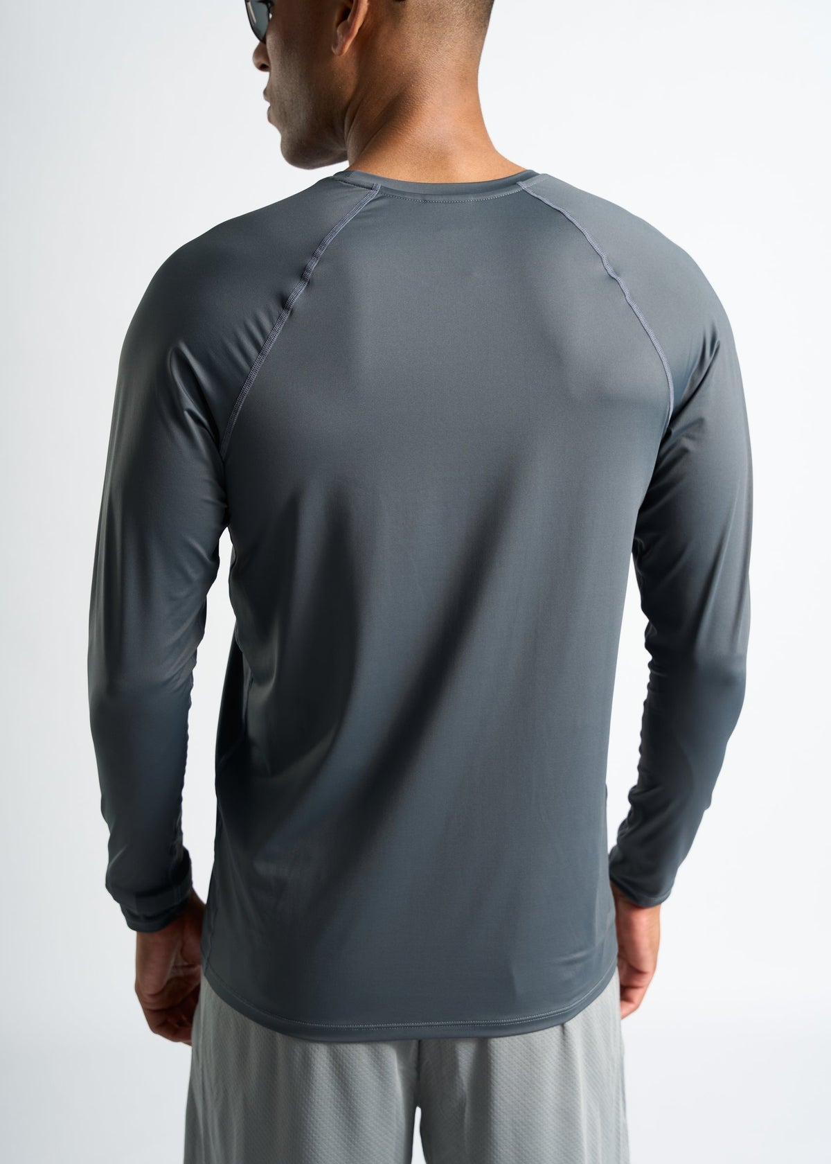 Camiseta Manga Longa Scudo UV Masculina – cinza