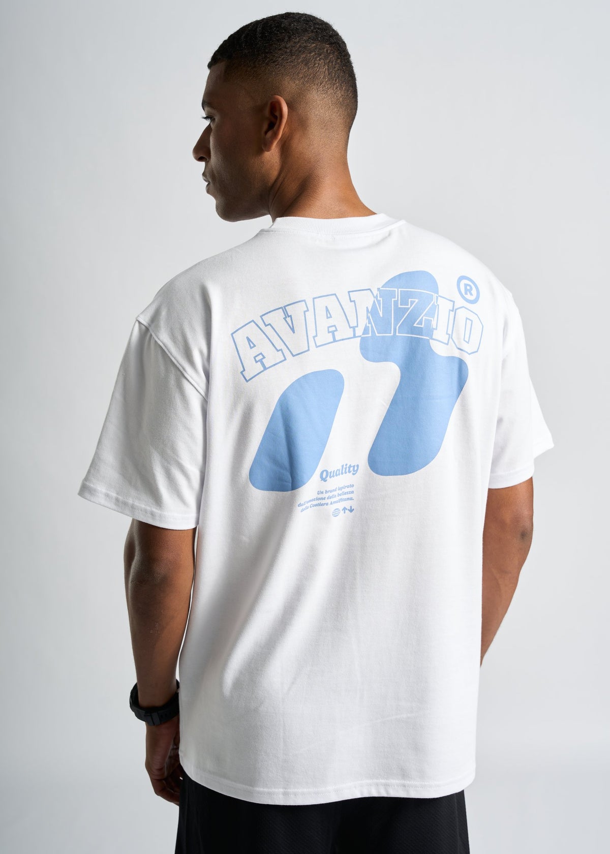 Camiseta Oversized Street Masculina – branco